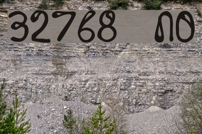 32768 NO Font examples