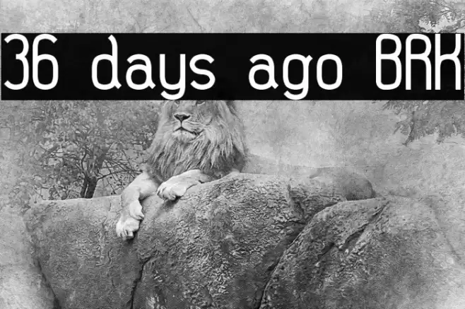 36 days ago BRK Font examples