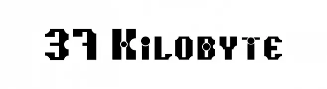 37 Kilobyte  免费字体下载