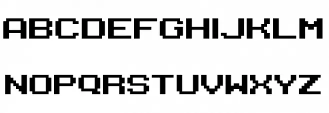395 Equalizer Font UPPERCASE