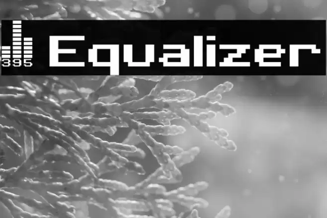 395 Equalizer Font examples