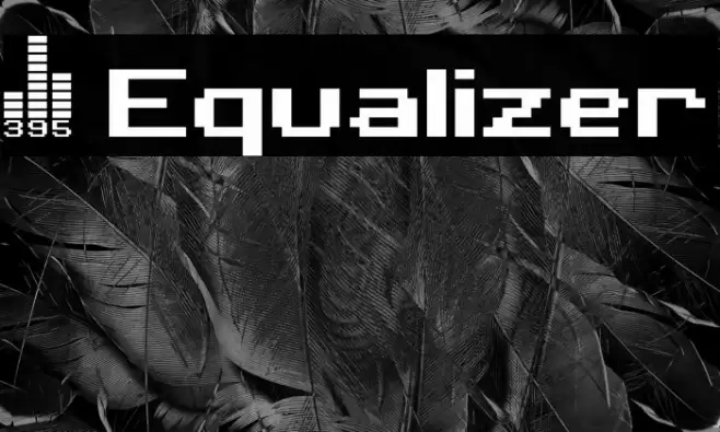 395 Equalizer Font examples