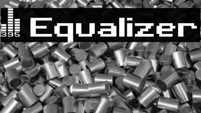 395 Equalizer Font examples