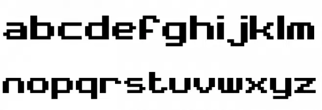 395 Equalizer Font LOWERCASE