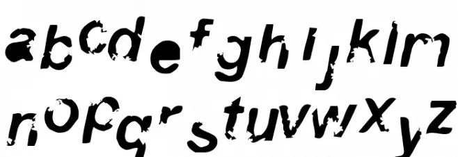 3 Schriftart Kleinbuchstaben