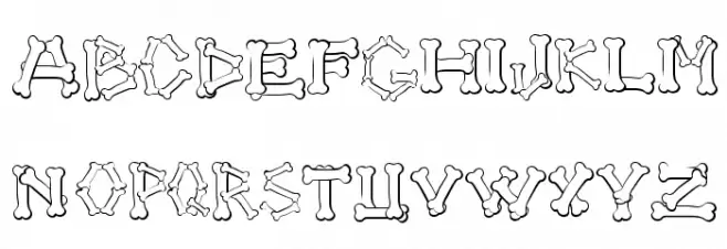 4 DOGS Schriftart Groß