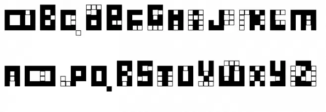 4 MATCH Regular Schriftart Groß