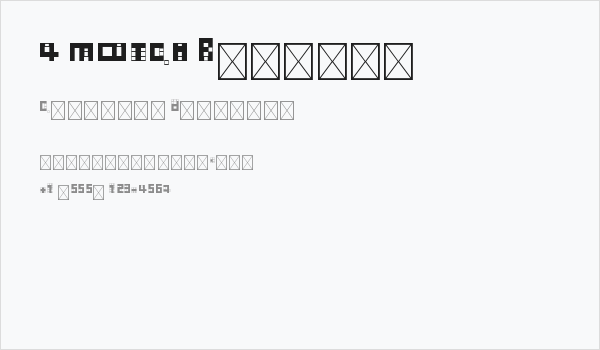 4 MATCH Regular Business Card