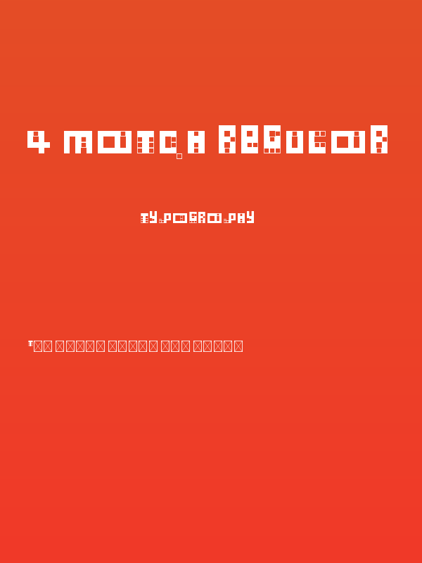 4 MATCH Regular Poster