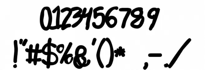 4 Star Face Font フォント その他の文字