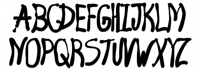 4 Star Face Font Caratteri MAIUSCOLE