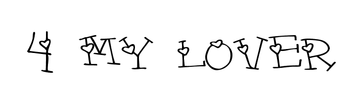 4 my lover Font