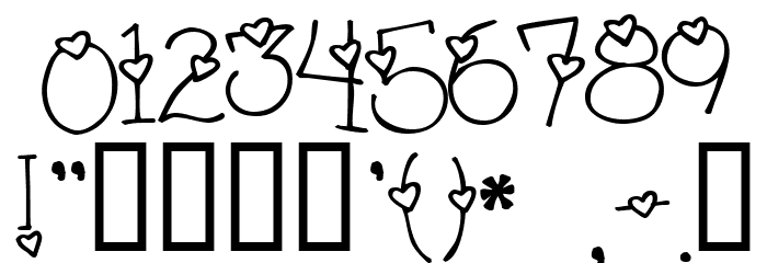 4 my lover Schriftart Anderer Schreiben