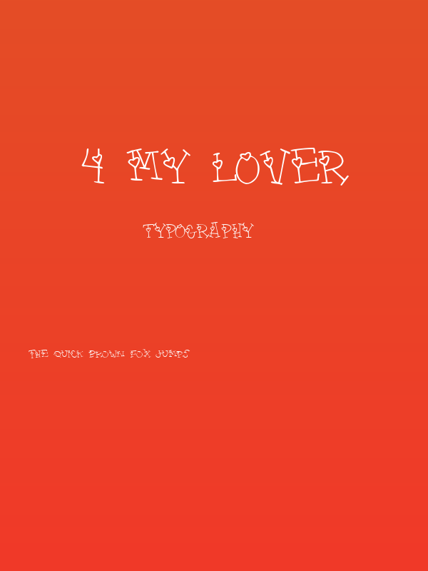 4 my lover Poster
