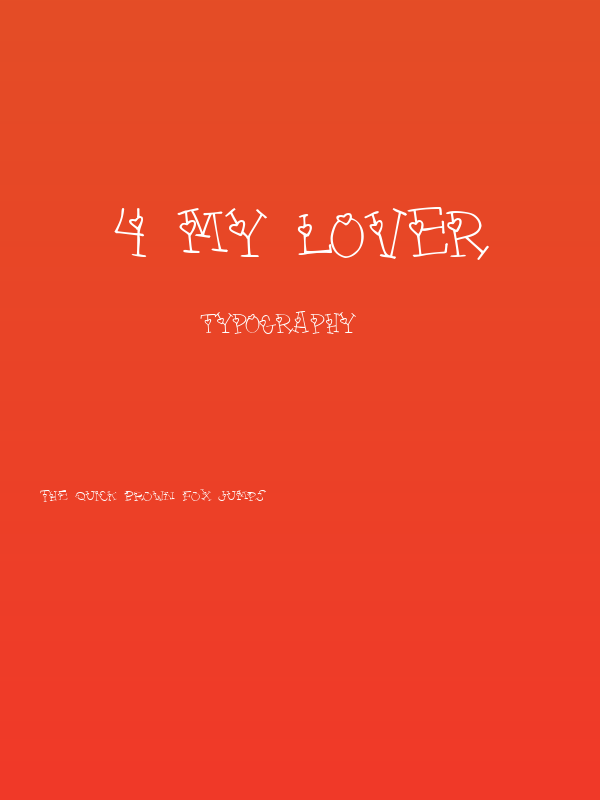 4 my lover Poster