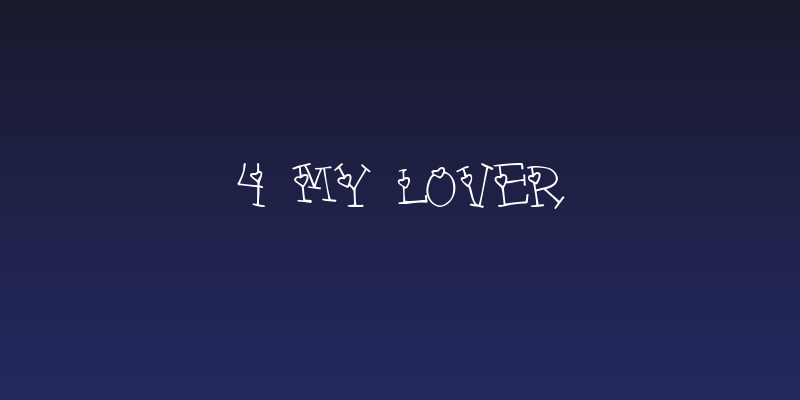4 my lover Social Header
