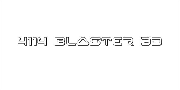 4114 Blaster 3D Logo