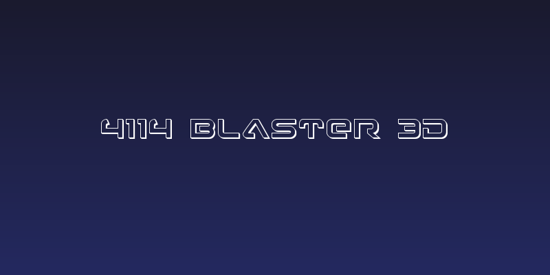 4114 Blaster 3D Social Header