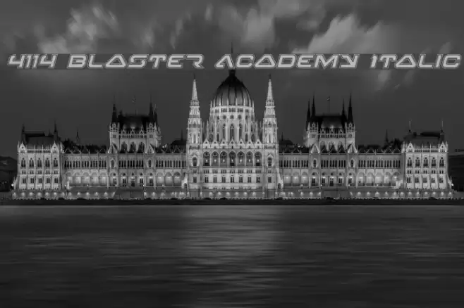 4114 Blaster Academy Italic フォント examples