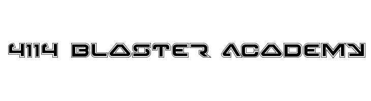 4114 Blaster Academy Font