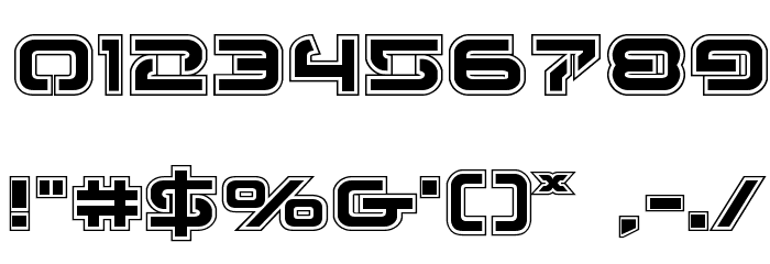 4114 Blaster Academy Font OTHER CHARS