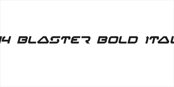 4114 Blaster Bold Italic Logo