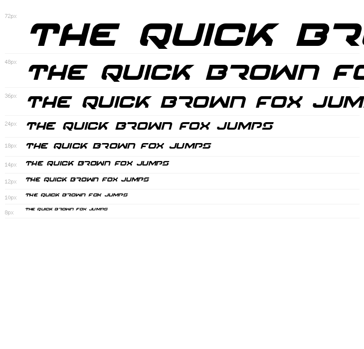 4114 Blaster Bold Italic Waterfall