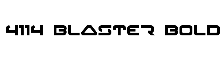 4114 Blaster Bold Font