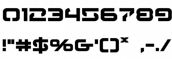 4114 Blaster Bold フォント その他の文字
