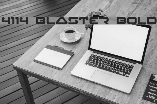 4114 Blaster Bold フォント examples