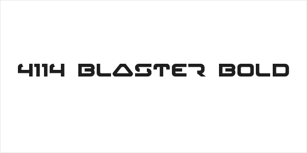 4114 Blaster Bold Logo