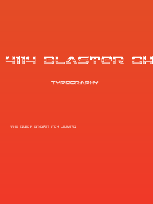 4114 Blaster Chrome Poster