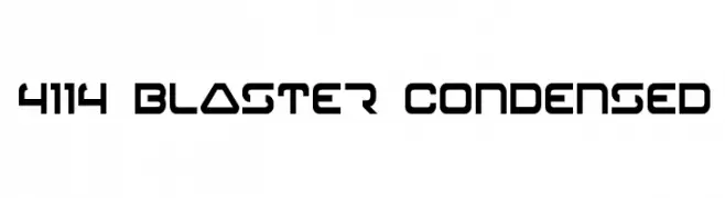 4114 Blaster Condensed  baixar fontes gratis