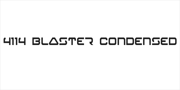 4114 Blaster Condensed Logo