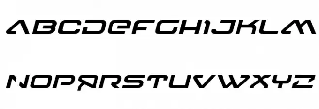 4114 Blaster Expanded Italic خط أحرف كبيرة