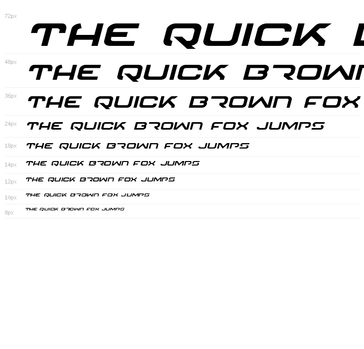 4114 Blaster Expanded Italic Waterfall