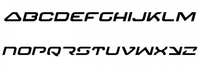 4114 Blaster Expanded Italic Fuentes MINÚSCULAS