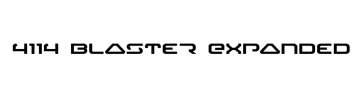 4114 Blaster Expanded  免费字体下载