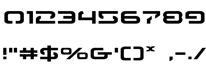 4114 Blaster Expanded Шрифта ДРУГИЕ символов