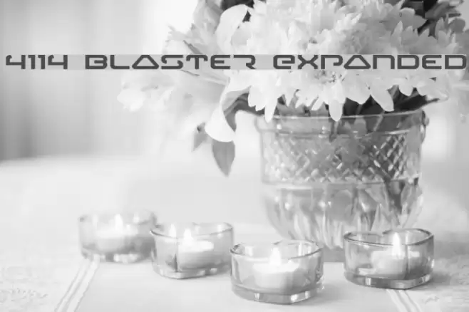 4114 Blaster Expanded フォント examples