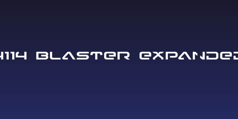 4114 Blaster Expanded Social Header