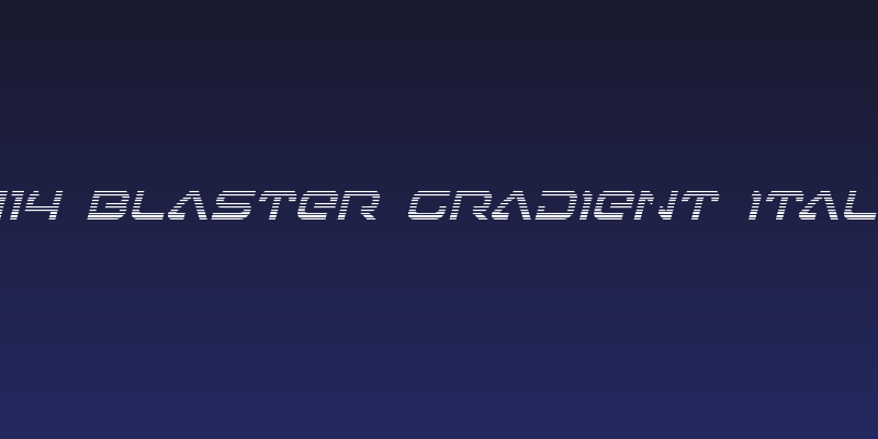 4114 Blaster Gradient Italic Social Header