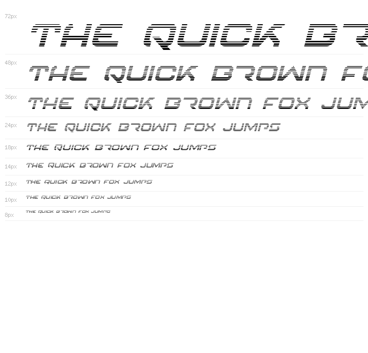 4114 Blaster Gradient Italic Waterfall