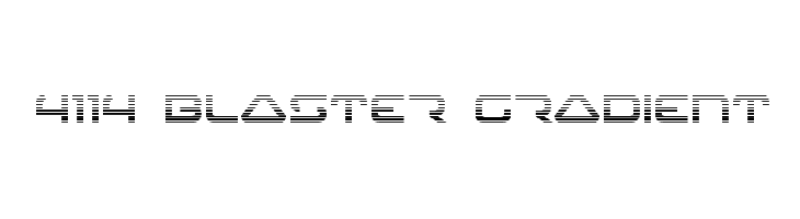 4114 Blaster Gradient Font