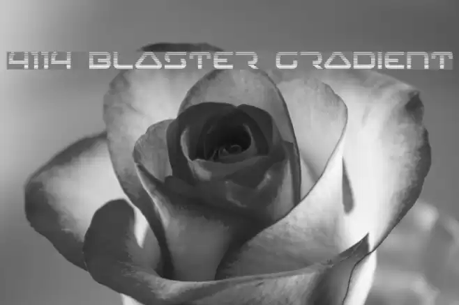 4114 Blaster Gradient Font examples