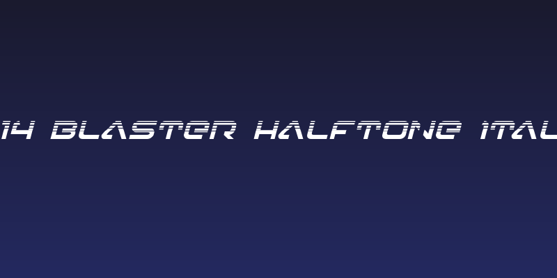 4114 Blaster Halftone Italic Social Header