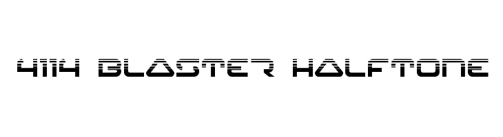 4114 Blaster Halftone Font
