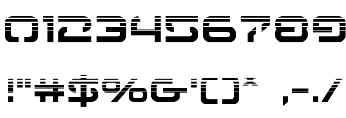 4114 Blaster Halftone フォント その他の文字