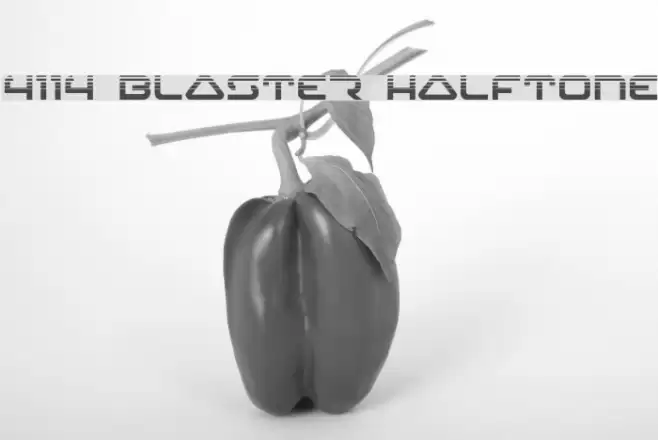 4114 Blaster Halftone フォント examples