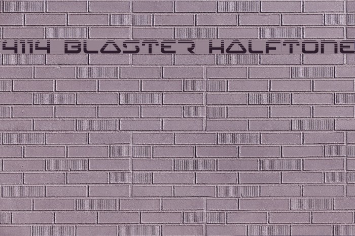 4114 Blaster Halftone フォント examples